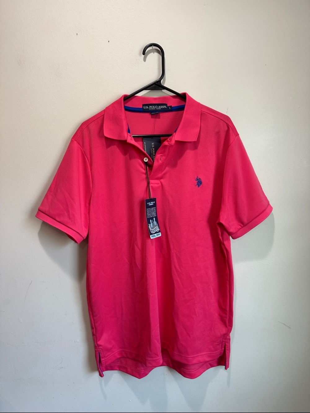 U.S. Polo Assn. Bright Pink Short-Sleeve Polo